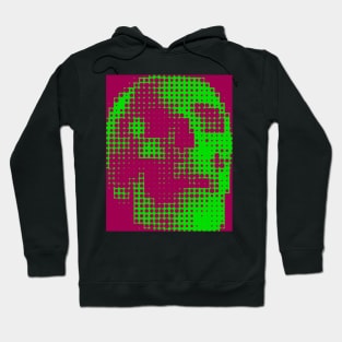 halftone skull psychedelic Hoodie